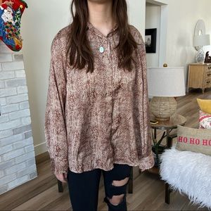 A New Day snake print top